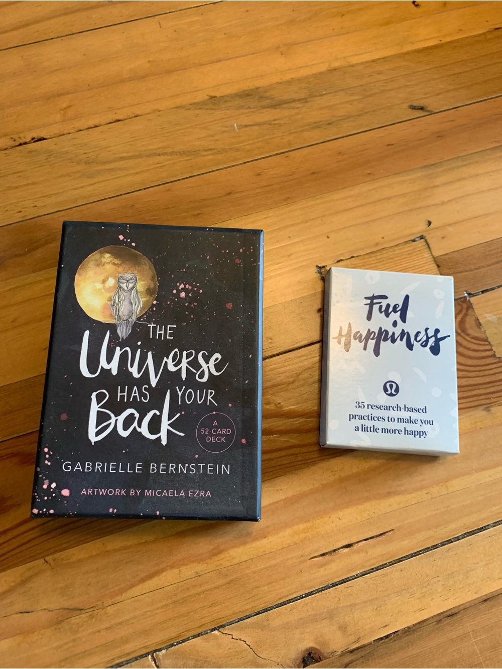 Fuel Happiness Card Deck & The Universe Has Your Back Card Deck